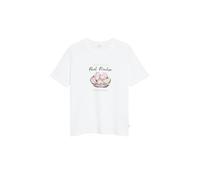 Baumwollshirt mit Front Print 34 weiß 2178714.01D2.34