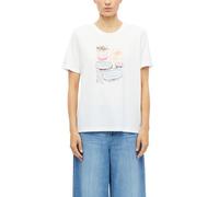 s.Oliver Red Label - T-Shirt mit Frontprint weiß - Gr. - 42