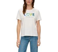 s.Oliver Baumwollshirt mit Pailletten-Stickerei