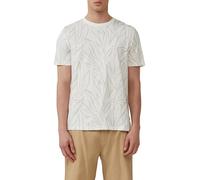 s.Oliver Baumwollshirt mit Print und Flammgarnstruktur