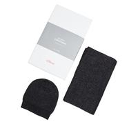 s.Oliver Beanie + Scarf Set Black
