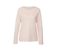 Pyjama-Langarmshirt mit Zierknopfleiste 32/34 pink 6011478.784.32_34