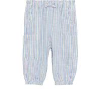 Bequeme Cargohose in Leinenoptik 92 blau|mehrfarbig 2165020.53N2.92