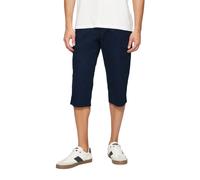 s.Oliver BLACK LABEL Relaxed Fit Bermuda aus Baumwoll-Mix Modell 'FILE' in Marine, Größe 31