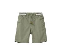Bermuda aus Baumwollstretch mit Rippbund 104 olive 2164887.7807.104