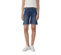s.Oliver Bermuda-Jeans Karolin – Regular Fit, Mid Rise, Turn-up – Blau Größe 36