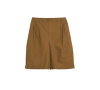 Bermudahose aus Popeline mit Falten 46 braun 2179197.8918.46