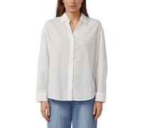 Bestickte Baumwollbluse mit Turn-up 38 creme 2176374.0210.38