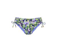Gemusterte Bikinihose mit Zierperlen 42 blau|mehrfarbig 6011515.9283.42