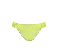 Bikini-Hose S.OLIVER "Oana", Damen, Gr. 38, N-Gr, grün (limette), Microfaser, Strukturmuster, Badehosen Bikini-Hose, mit Strukturmuster (17216223-38) limette