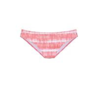 Bikini-Hose S.OLIVER "Enja", Damen, Gr. 42, N-Gr, rot (lobster, weiß), Microfaser, Microfaser, Recycling-Polyamid, bedruckt, Badehosen Bikini-Hose, mit Batikdruck (40057629-42) lobster, weiß