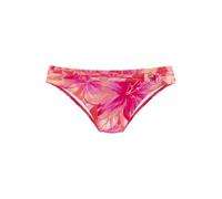Bikini-Hose S.OLIVER "Jayce", Damen, Gr. 44, N-Gr, rosa (pfirsich bedruckt), Recycling-Polyamid, bedruckt, Badehosen, mit schmalem Gürtel (20733416-44) pfirsich bedruckt