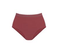 Bikini-Hose S.OLIVER "Aiko", Damen, Gr. 40, N-Gr, rot (rostrot), Microfaser, Microfaser, Polyamid, unifarben, Basic, Badehosen Bikini-Hose, mit Häkeloptik (82429709-40) rostrot