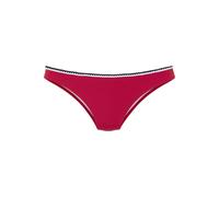 Bikini-Hose S.OLIVER "Junis", Damen, Gr. 34, N-Gr, rot, Recycling-Polyamid, unifarben, kontrastfarbene Details, Badehosen, im knappen Schnitt (53050130-34) rot