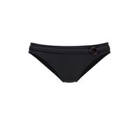 Bikini-Hose S.OLIVER "Rome", Damen, Gr. 36, N-Gr, schwarz, Microfaser, Polyamid, unifarben, Badehosen, mit Ziergürtel (51065612-36) schwarz