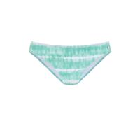 Bikini-Hose S.OLIVER "Enja", Damen, Gr. 42, N-Gr, blau (türkis, weiß), Microfaser, Microfaser, Recycling-Polyamid, Batikmuster, bedruckt, Badehosen, mit Batikdruck (35479518-42) türkis, weiß