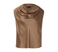 s.Oliver BLACK LABEL - Ärmellose Bluse mit Wasserfallausschnitt braun - Gr. - 34