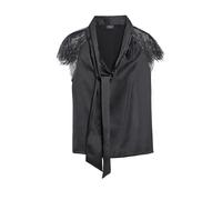 s.Oliver BLACK LABEL - Ärmellose Schluppenbluse schwarz - Gr. - 34