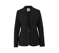 Kurzblazer S.OLIVER BLACK LABEL Gr. 36, grau (grey, black) Damen Blazer mit Pattentaschen vorne (28878656-36)