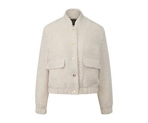 s.Oliver BLACK LABEL - Blouson in strukturierter Optik mit Stehkragen beige - Gr. - 34
