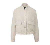 s.Oliver BLACK LABEL - Blouson in strukturierter Optik mit Stehkragen beige - Gr. - 38