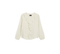 Crêpe-Bluse mit Volants 48 beige 2183124.8160.48