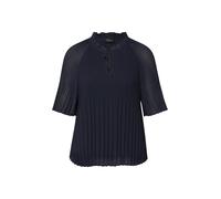 Festliche Chiffon-Bluse mit Plissee und Rüschen 36 blau 2175250.5959.36
