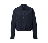 Hemdbluse im Relaxed Fit mit Elastiksaum 40 blau 2175170.5959.40