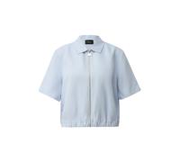Verkürzte Leinenmix-Jacke mit kurzen Ärmeln 40 blau 2178315.5018.40