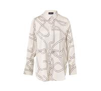Gemusterte Longbluse aus Satin 36 creme 2170961.07A3.36