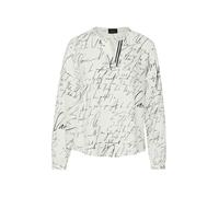 Viskose-Bluse mit V-Ausschnitt und All-over-Print 40 creme 2174917.02A2.40