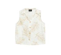 s.Oliver BLACK LABEL - Ärmellose Bluse mit Print weiß - Gr. - 42