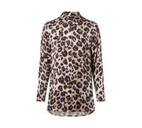 s.Oliver BLACK LABEL Regular Fit Langarmbluse aus reiner Viskose in Beige, Größe 42