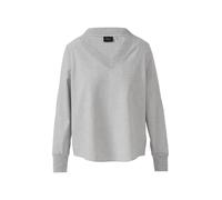 Flanell-Bluse mit Strickkragen und -bündchen 44 grau 2171162.9400.44