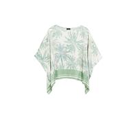 Satin-Bluse im Loose Fit S grün|creme 2178671.72D9.S