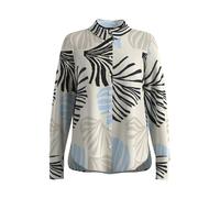 s.Oliver Satinierte Viskose-Bluse mit All-Over-Print und Manschetten