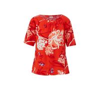 s.Oliver BLACK LABEL - Bluse mit All-over-Print rot - Gr. - 38