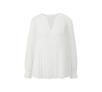 Langarmbluse S.OLIVER BLACK LABEL "S.Oliver Damen Blusen" Gr. 44, weiß (white) Damen Blusen langarm (57124133-44)