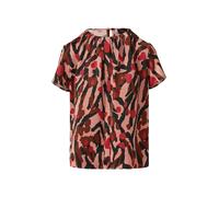 Kurzarm-Bluse mit Raffung und Blende 46 Rosa 2170618.44A1.46