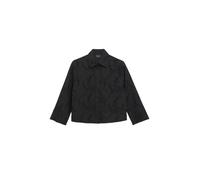 Semitransparente Crop-Bluse mit Lochstickerei 38 schwarz 2180962.9999.38