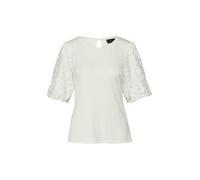 s.Oliver BLACK LABEL - Blusenshirt mit Lochmuster-Detail weiß - Gr. - 42