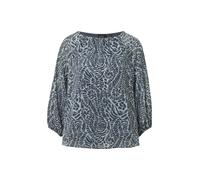 s.Oliver BLACK LABEL Oversized Langarmbluse mir 3/4 Arm in Rauchblau, Größe 38