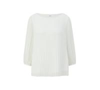 s.Oliver BLACK LABEL - Chiffonbluse mit 3/4-Arm weiß - Gr. - 44