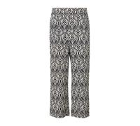 s.Oliver BLACK LABEL - Culotte aus Viskose im Comfort Fit blau/weiß - Gr. - 34