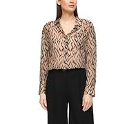 s.Oliver BLACK LABEL Damen 150.10.104.10.100.2100400 Bluse, beige AOP, 44