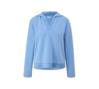 s.Oliver BLACK LABEL Damen 2140402 Sweatshirt mit Kapuze, blau 5340, 36