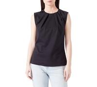 s.Oliver Black Label Damen 2140832 Tanktop mit Satindetail, schwarz 9999, 36