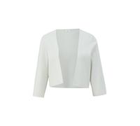 Kurze Strickjacke mit Metallic-Garn 40 creme