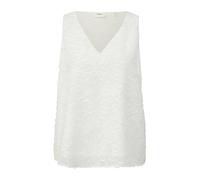 s.Oliver BLACK LABEL Damen 2145039 Blusentop mit Musterstruktur, Creme 0200, 46