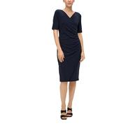 s.Oliver BLACK LABEL Damen 2145575 Midi Kleid, blau 5959, 40